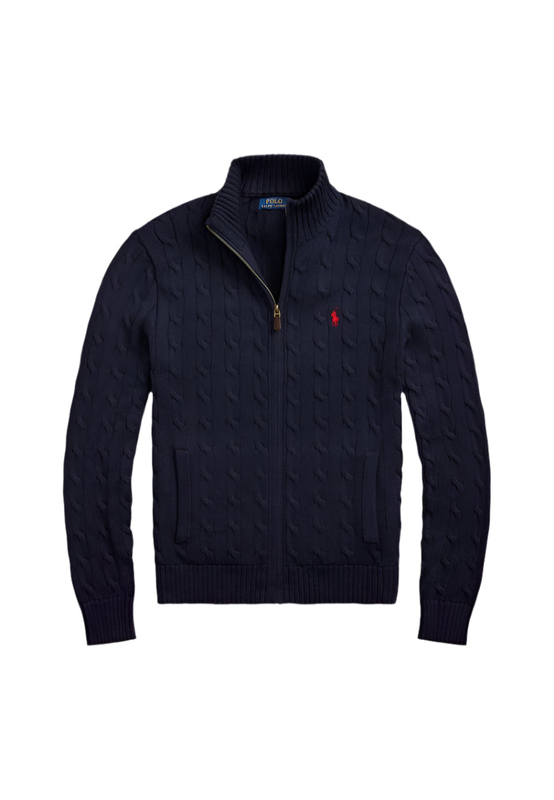 Ralph lauren cable knit quarter zip
