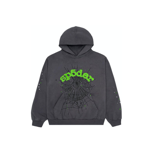 Sp5der hoodie slate grey
